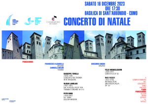 Concerto di Natale, Basilica di Sant’Abbondio, Via Regina 35 (Como), sabato 16 dicembre 2023 ore 17.30