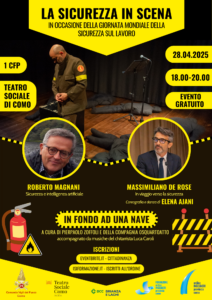 Spettacolo LA SICUREZZA IN SCENA – Lunedì 28 aprile 2025 – ore 18-20 – Teatro Sociale di Como