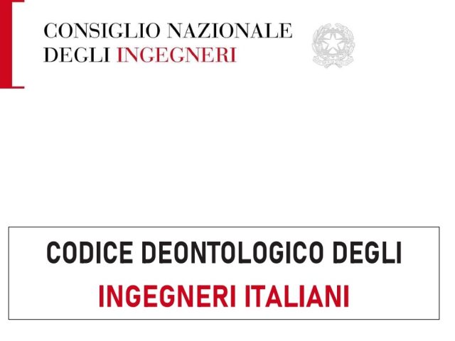 Codice Deontologico degli ingegneri italiani